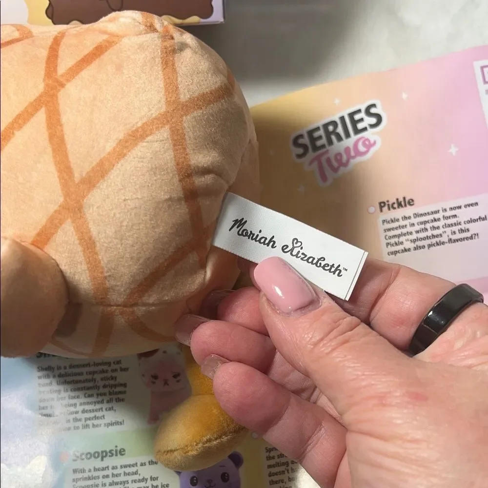 Moriah Elizabeth Mini Mystery Dessert Plush - Pink and Tan Ice Cream Delight